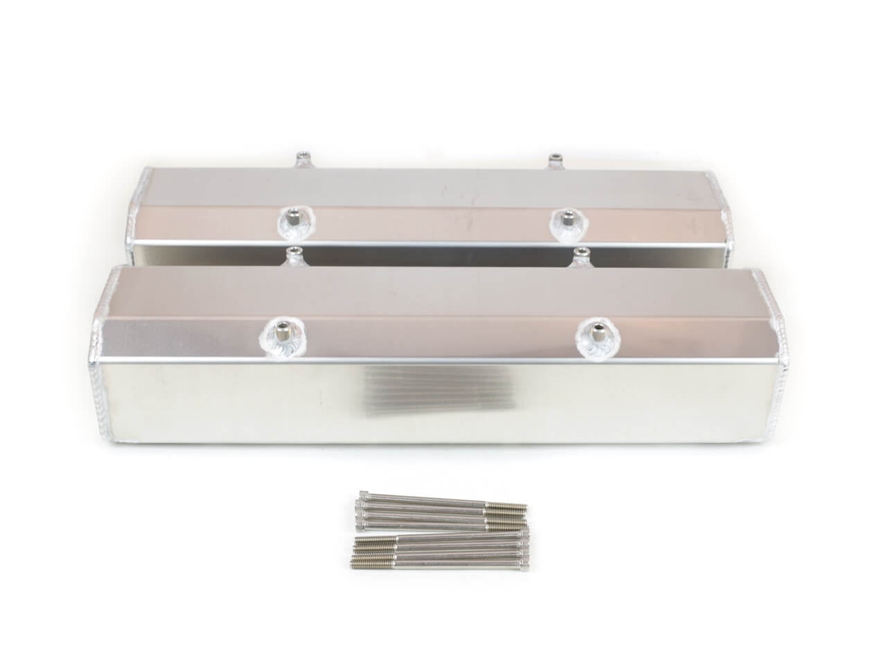 Canton 65-200 Fabricated Aluminum Valve Covers Tall - Hardware Included - Pair
