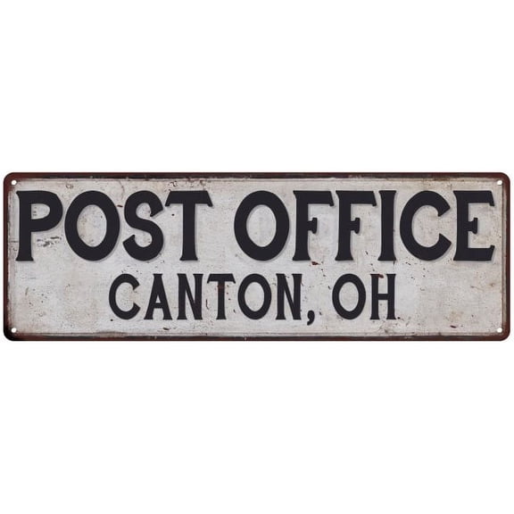 Canton, Oh Post Office Sign Vintage 6x18 206180011473