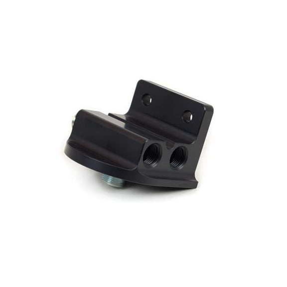 Canton Racing Products CRP-22-623 Billet Aluminum Remote Oil Filter Mount for 22 mm Thread Filters