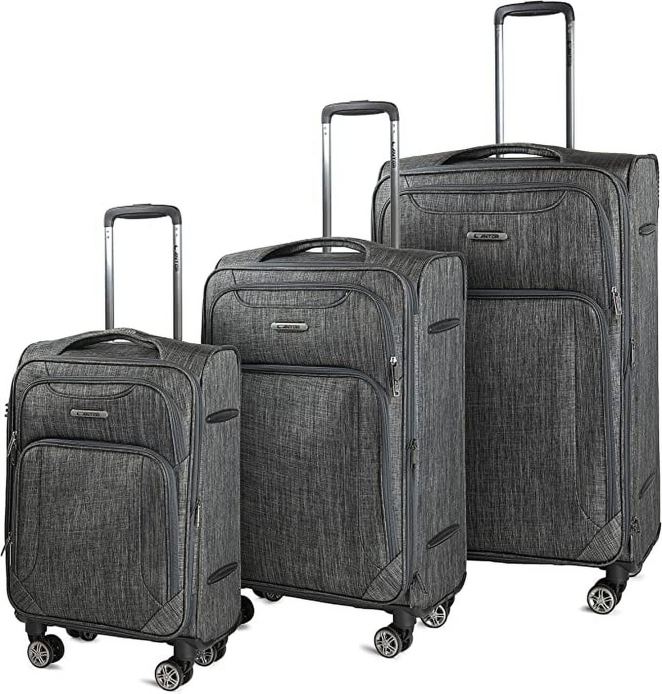 Cantor Lightweight Softside Luggage, Navy, Set of 3, Spinner