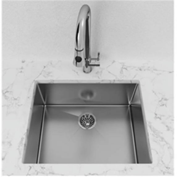 Cantrio Koncepts KSS-112 Single Bowl Stainless Steel Undermount Kitchen Sink