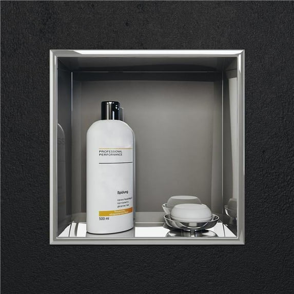 Cantrio SN-1212B Stainless Steel Bathroom Shower Niche - Chrome