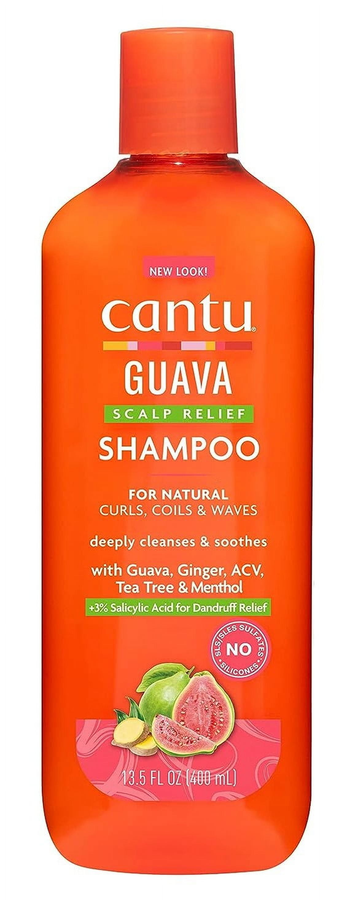 Cantu Anti Dandruff Shampoo with Guava And Ginger, 13.5 Oz, 3 Pack