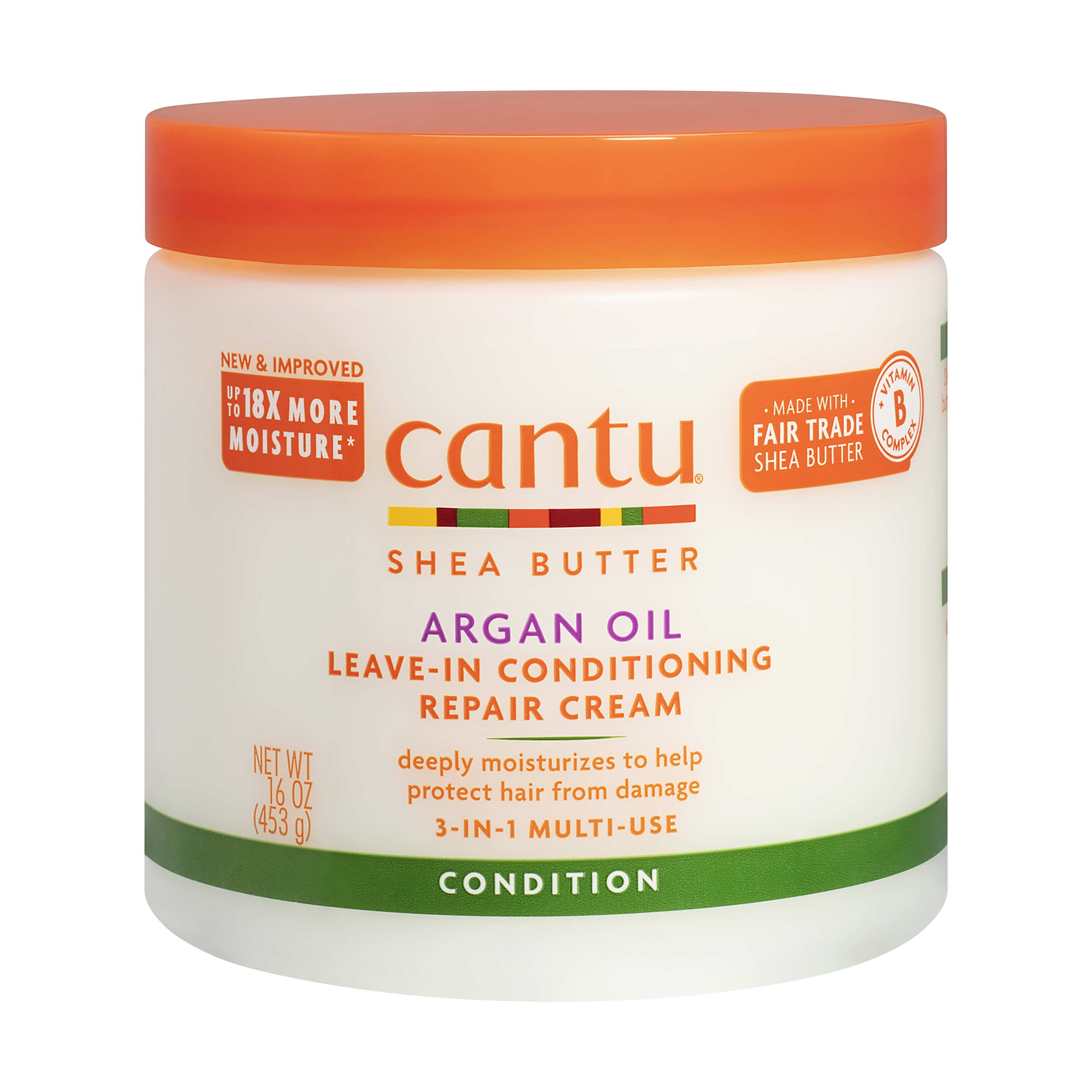 Cantu Argan Oil Leave-in Conditioning Repair Cream, 16 oz - image 1 of 12
