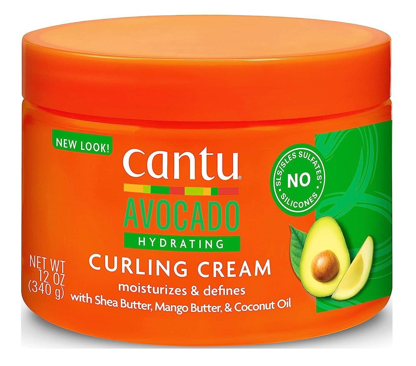 Cantu Avocado Curling Cream Hydrating 12oz Jar (Pack of 3)