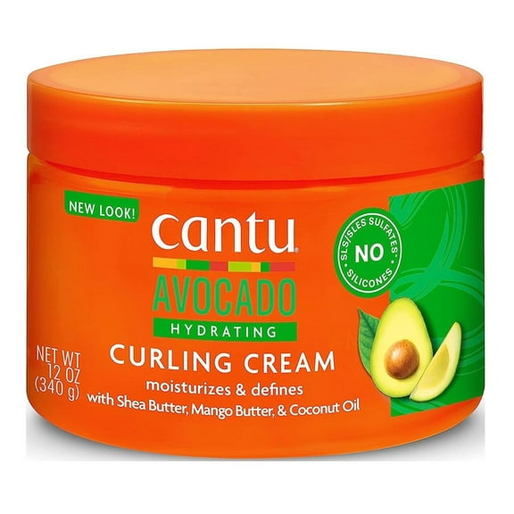 Cantu Avocado Curling Cream Hydrating 12oz Jar (Pack of 3)