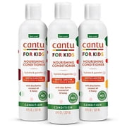 Cantu Care for Kids Nourishing Sulfate-Free Conditioner with Shea Butter, 8 fl oz Pack of 3 Packaging May Vary