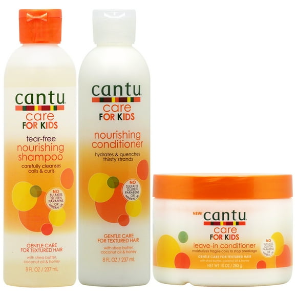 Cantu Care for Kids Shampoo & Conditioner & Leave-in Conditioner