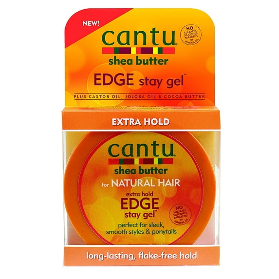 Cantu Extra Hold Edge Stay Gel with Shea Butter, 2.25 oz (Packaging May Vary)