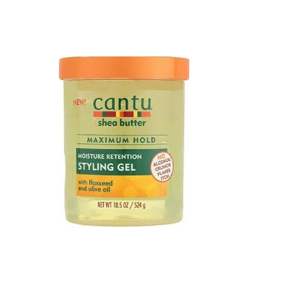 Cantu Flaxseed Moisture Retention Styling Gel-Maximum Hold, Net 18.5 oz