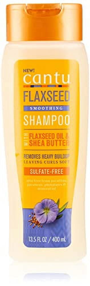 Cantu Flaxseed Sulfate-Free Exfoloating Shampoo with Flaxseed Oil & Shea Butter, 13.5 oz, 6 Pack