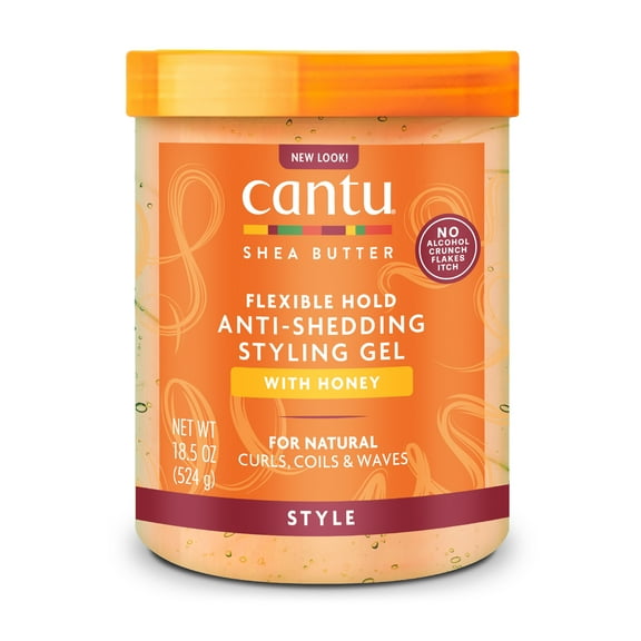 Cantu Flexible Hold Anti-Shedding Styling Gel with Honey 18.5 fl oz