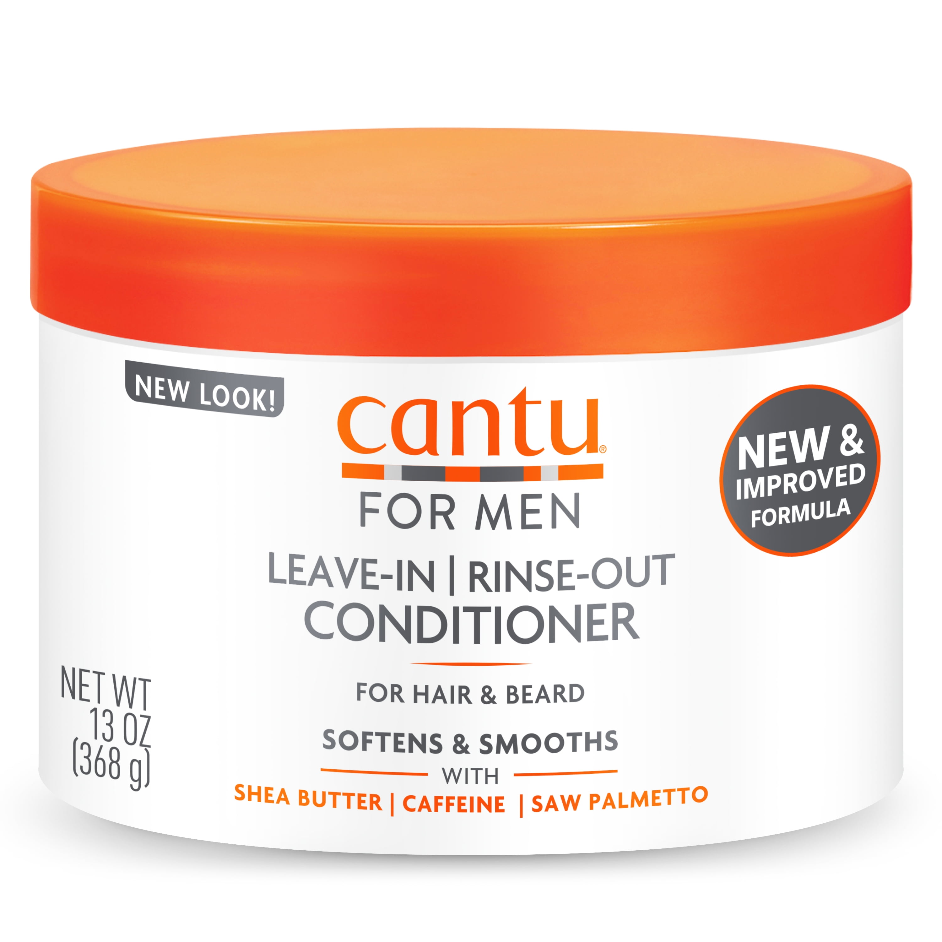 Cantu for Men LeaveIn or RinseOut Conditioner for Hair & Beard, 13 oz