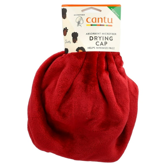 Cantu Microfiber Drying Cap Ultra plush Towels & Washcloths, Red