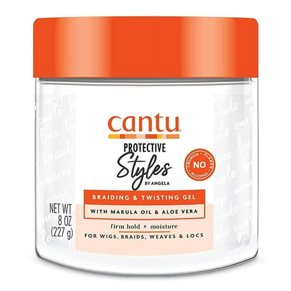 Cantu Protective Styles Gel Braiding And Twisting 8oz Jar (Pack of 3)