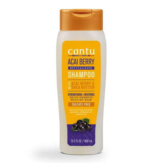 Cantu Revitalizing Shampoo with Acai Berry and Shea Butter, 13.5 fl oz.