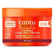 Cantu Shea Butter Coconut Curling Nourishing Moisturizing Hair Styling Cream, 12 oz