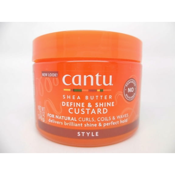 Cantu Shea Butter Define & Shine Custard for Natural Curls, Coils & Waves 12 oz.