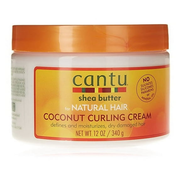 Cantu Shea Butter For Natural Hair Coconut Curling Cream, 12 Oz, 3 Pack
