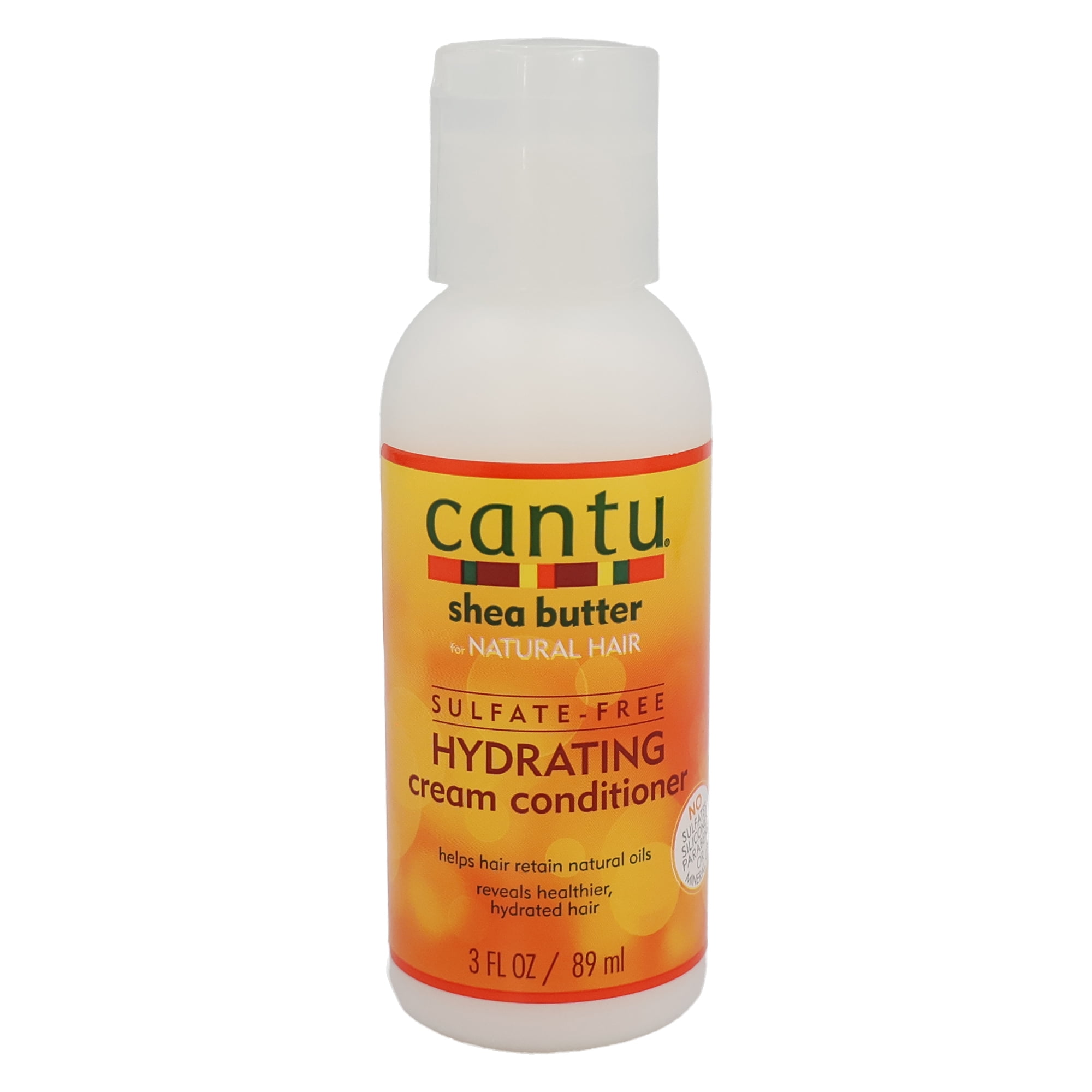 Cantu Shea Butter Hydrating Cream Conditioner for Curly Hair, Root to Tip Moisture, 3 Oz., Pack