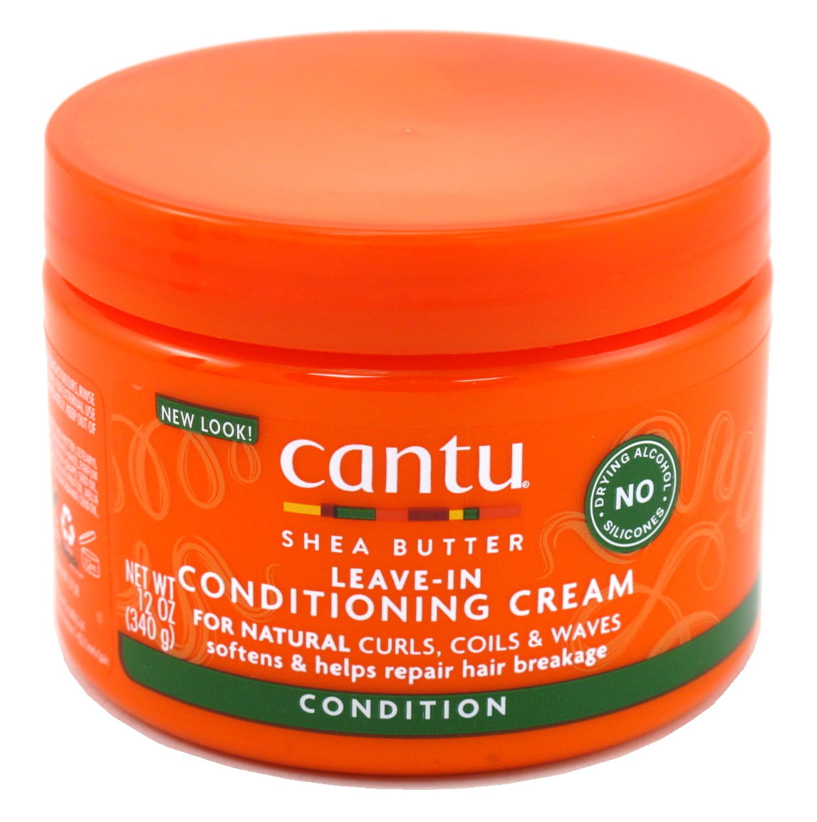 Cantu Shea Butter Leave-In Conditioner Cream Jar 12oz (Pack of 2)