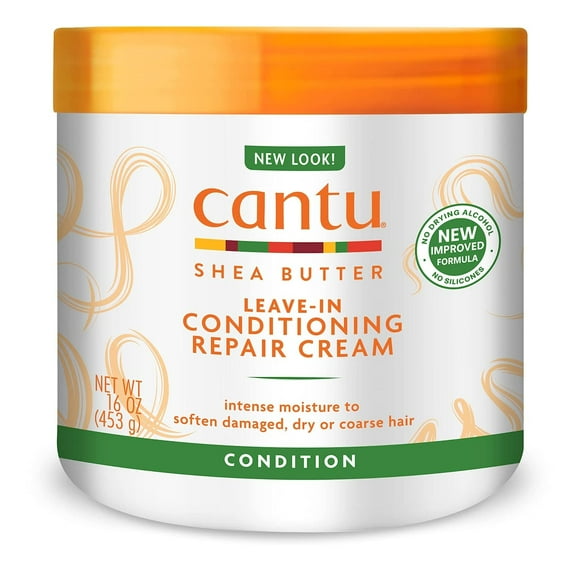 Cantu Shea Butter Leave-In Conditioning Repair Cream, 16 Ounce (Pack of 2)