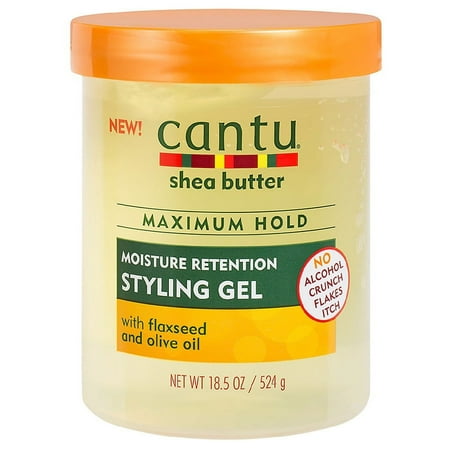 Cantu Shea Butter Maximum Hold Moisture Retention Styling Gel with Flaxseed and Olive Oil