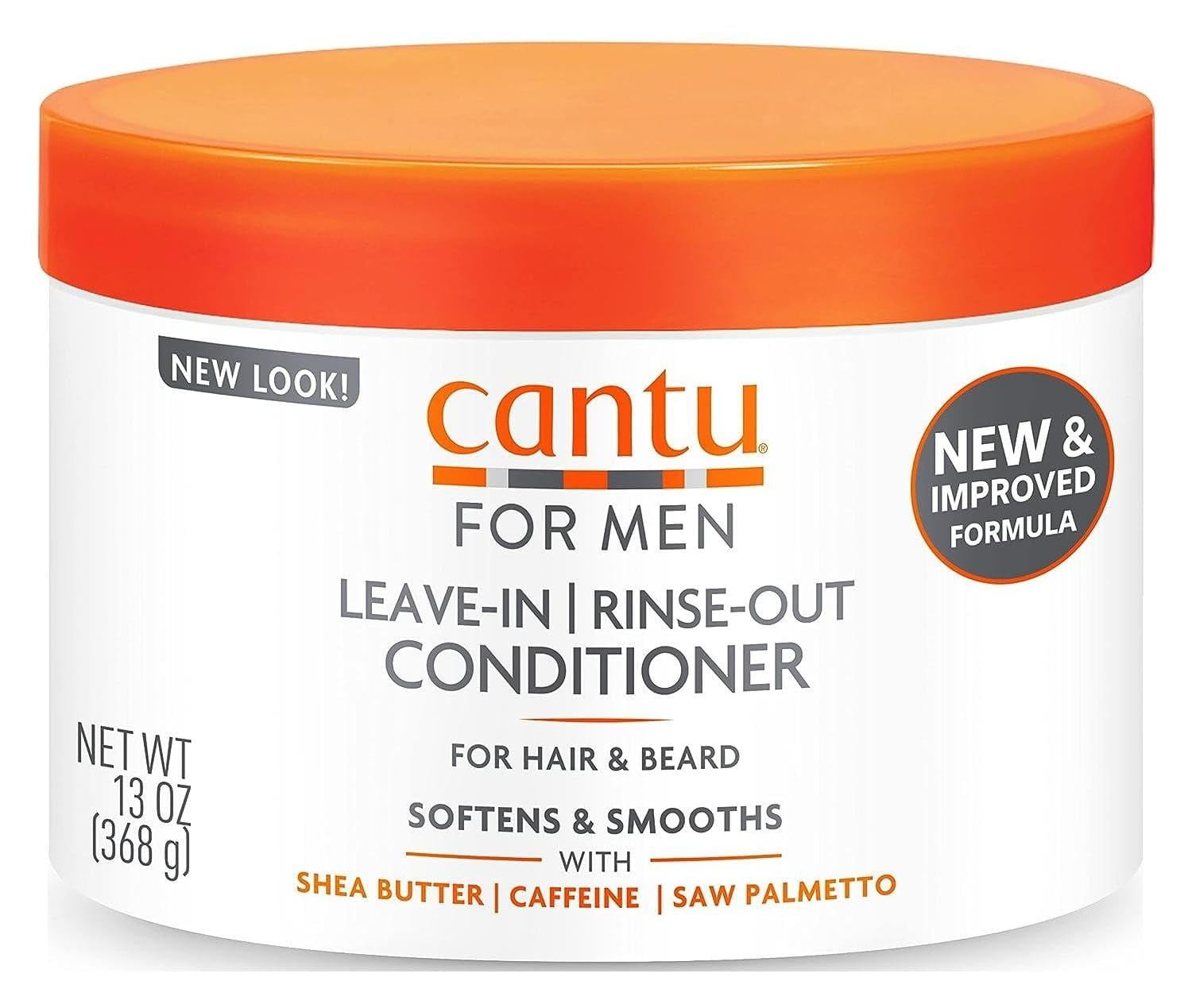 Cantu Shea Butter Mens Leave In Hair Conditioner, Intense Moisture, 13 Oz, 2 Pack