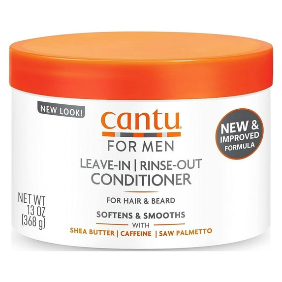 Cantu Shea Butter Mens Leave In Hair Conditioner, Intense Moisture, 13 Oz, 2 Pack