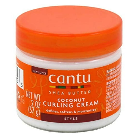 Cantu Shea Butter Natural Hair Coconut Curling Cream, 2 Oz, 3 Pack