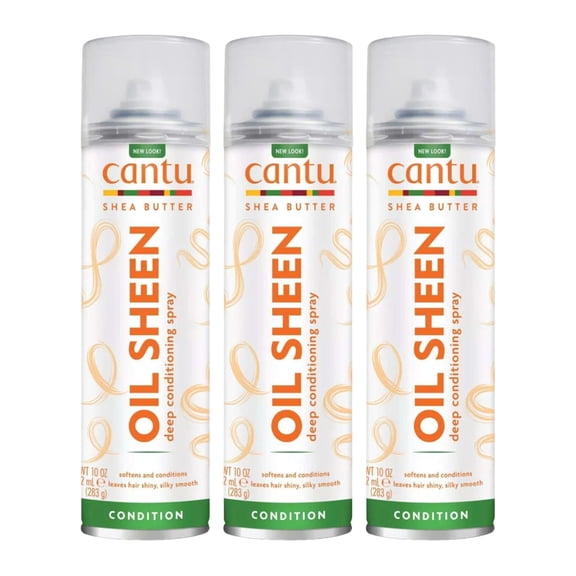 Cantu Shea Butter Oil Sheen Deep Conditioning Spray 10oz (Pack of 3)
