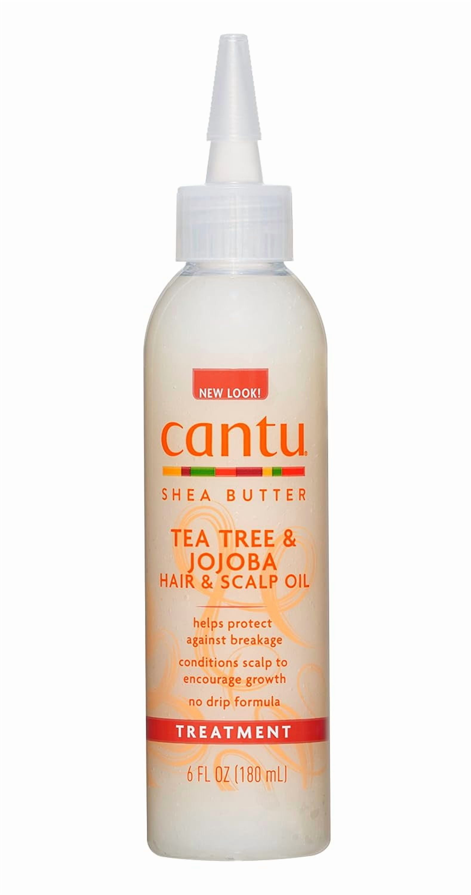 Cantu Shea Butter Tea Tree & Jojoba Hair & Scalp Oil, 6 oz (Pack of 3)