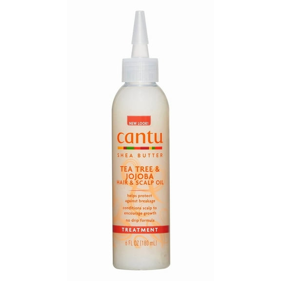 Cantu Shea Butter Tea Tree & Jojoba Hair & Scalp Oil, 6 oz (Pack of 2)