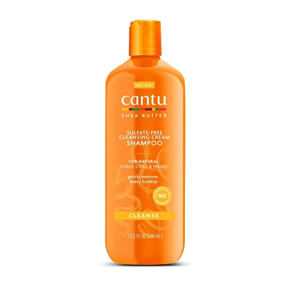 Cantu, Shea Butter for Natural Hair, Cleansing Cream Shampoo, Sulfate-Free, 13.5 fl oz (400 ml) Pack of 4