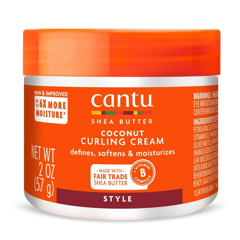 【2個】Cantu カントゥ　ココナッツカーリングクリーム ヘアマヨネーズ Cantu Shea Butter Moisturizer for Curly & Natural Hair, Coconut