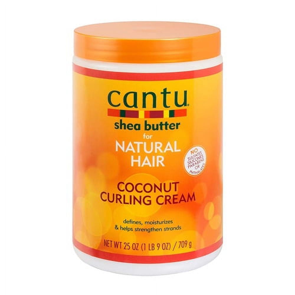 Cantu Shea Butter for Natural Hair Coconut Curling Cream, 25
