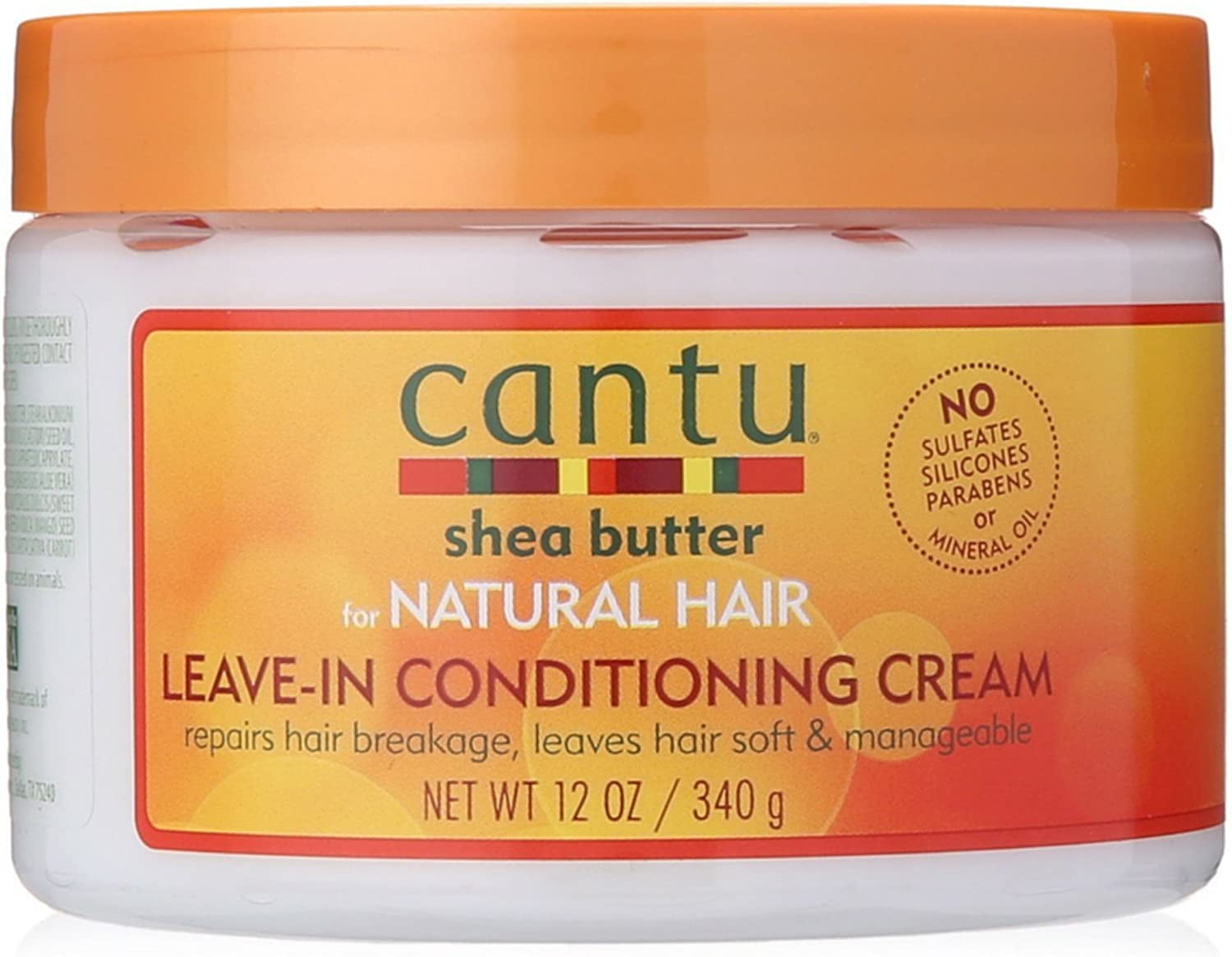 Cantu, Shea Butter for Natural Hair, Leave-In Conditioning Cream, 12 oz (340 g) Pack of 2