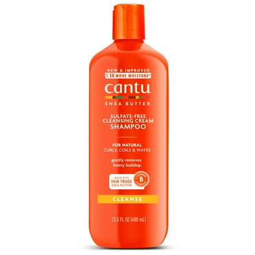 Cantu Shea Butter for Natural Hair Sulfate-Free Cleansing Cream Shampoo, 13.5 Oz
