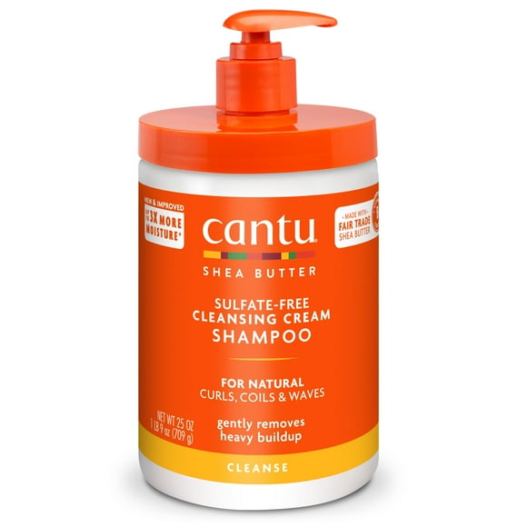Cantu Shea Butter for Natural Hair Sulfate-Free Cleansing Cream Shampoo 25oz
