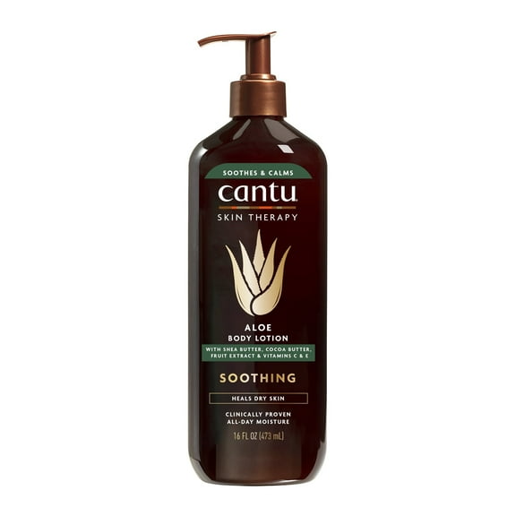 Cantu Skin Therapy Body Lotion, Aloe Vera, 16 fl oz,Pack of 3