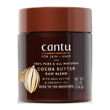 Cantu Skin Therapy Hydrating Raw Blend, Cocoa Butter with Shea Butter and Coconut Oil, 5.5 oz.