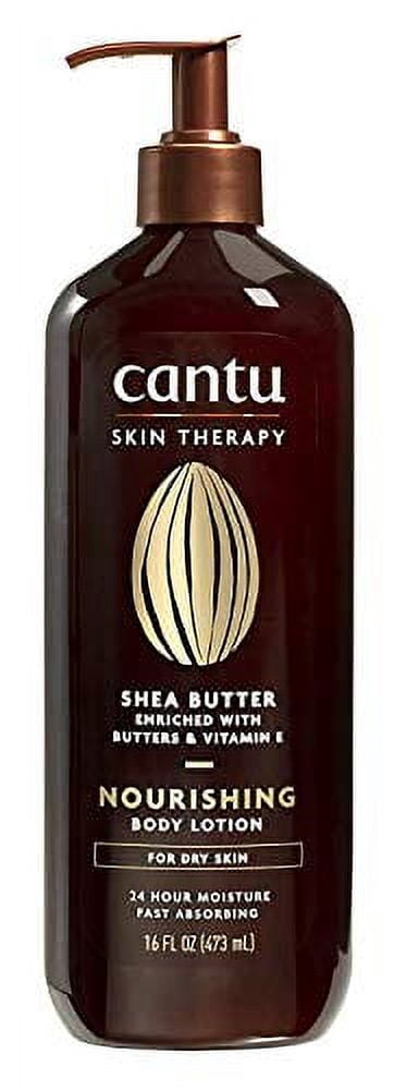 Cantu Skin Therapy Shea Butter Nourishing Body Lotion for Dry Skin, 16 Oz, 2 Pack