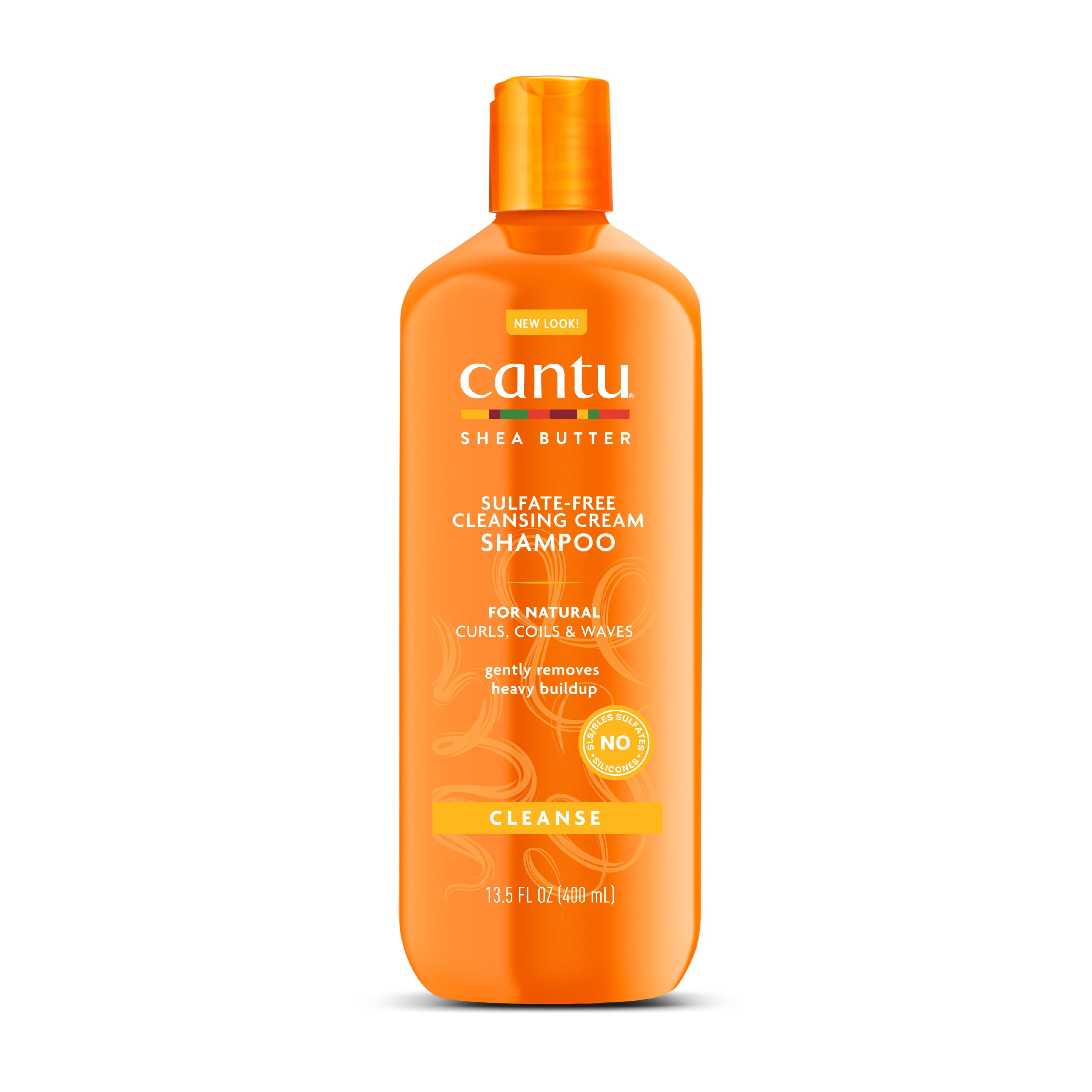 Cantu Sulfate-Free Cream Shampoo Hair with Shea Butter, 13.5 fl oz -
