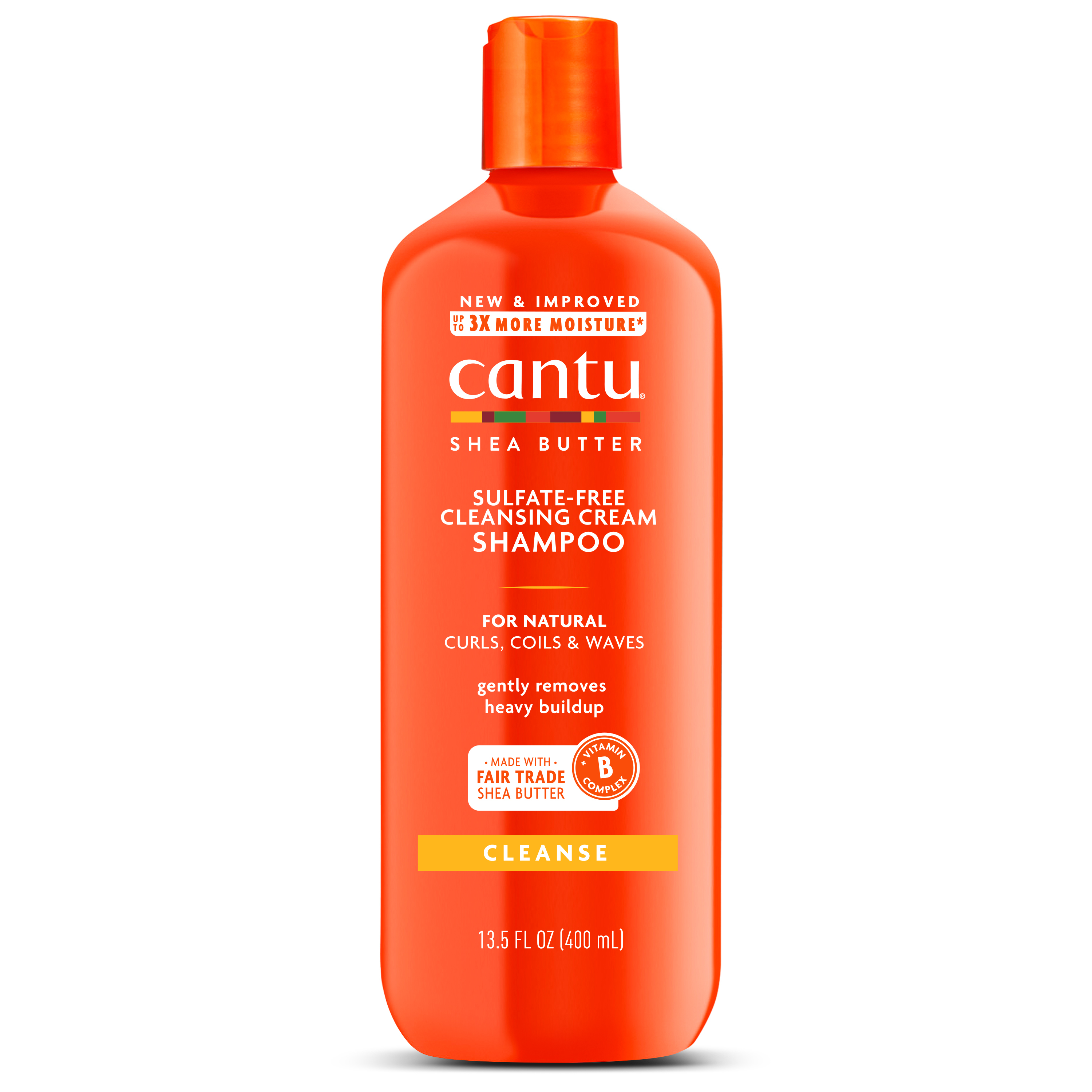 Cantu Sulfate-Free Cleansing Cream Shampoo with Shea Butter for Natural Hair, 13.5 oz - image 1 of 7