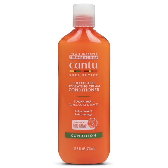 Cantu Sulfate-Free Hydrating Cream Conditioner with Shea Butter, 13.5 fl oz