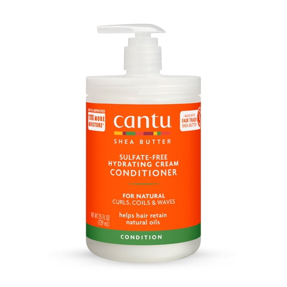 Cantu Sulfate-Free Hydrating Cream Conditioner with Shea Butter, 25 fl oz