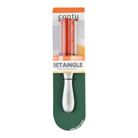 Cantu Ultra Glide Detangling Brush for Thick and Curly Hair, White