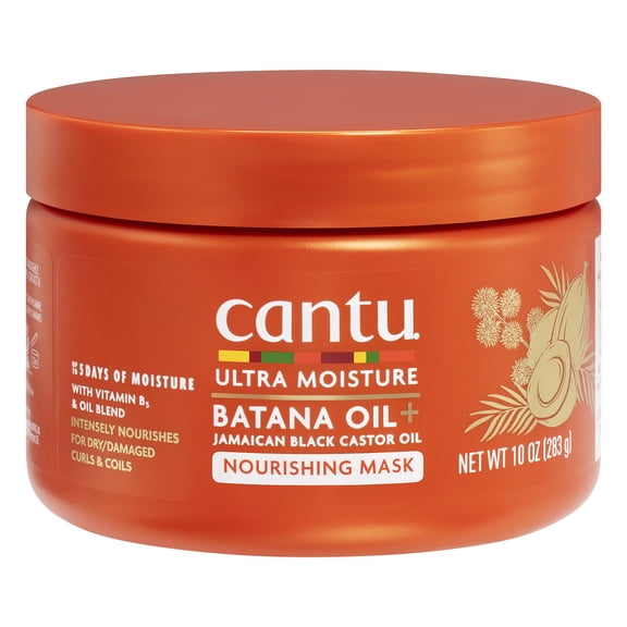 Cantu Ultra Moisture Nourishing Mask with Batana Oil + Jamaican Black Castor Oil, 10 oz