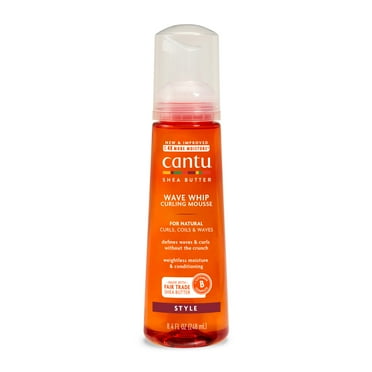 Cantu Wave Whip Curling Mousse with Shea Butter, 8.4 fl oz