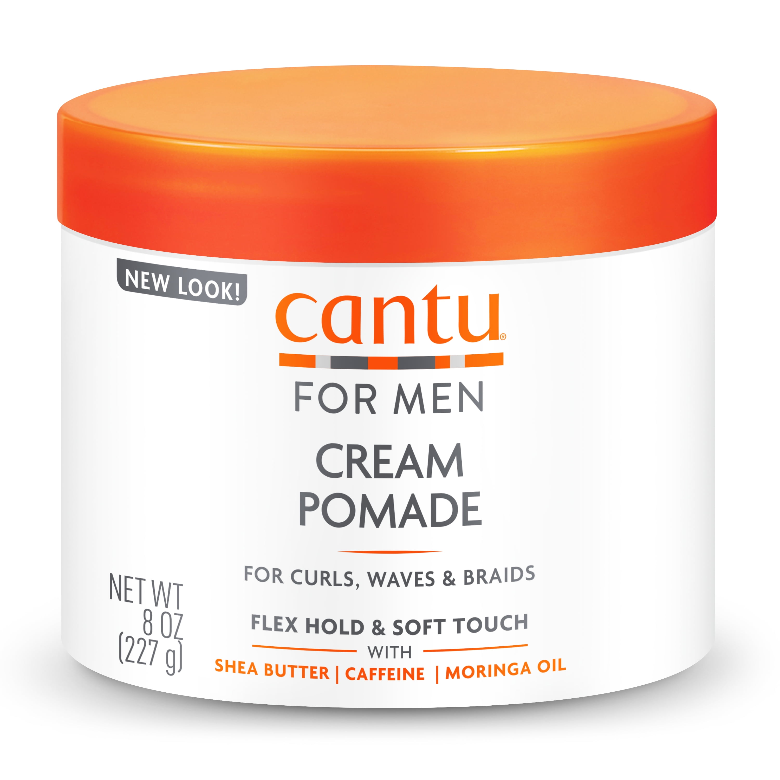 Cantu for Men Cream Pomade with Flexible Hold, 8 oz 